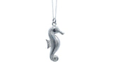 Large Seahorse Tin Pendant Necklace