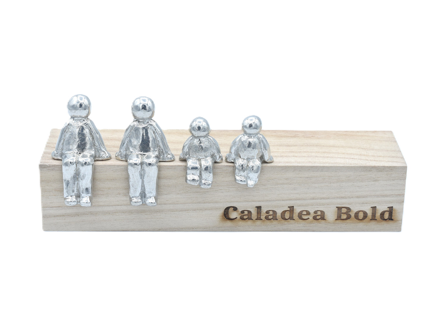 Personalised Choose Your Own Family Combination Metal Sculpture Figurines. Choose Your Own Phrase.