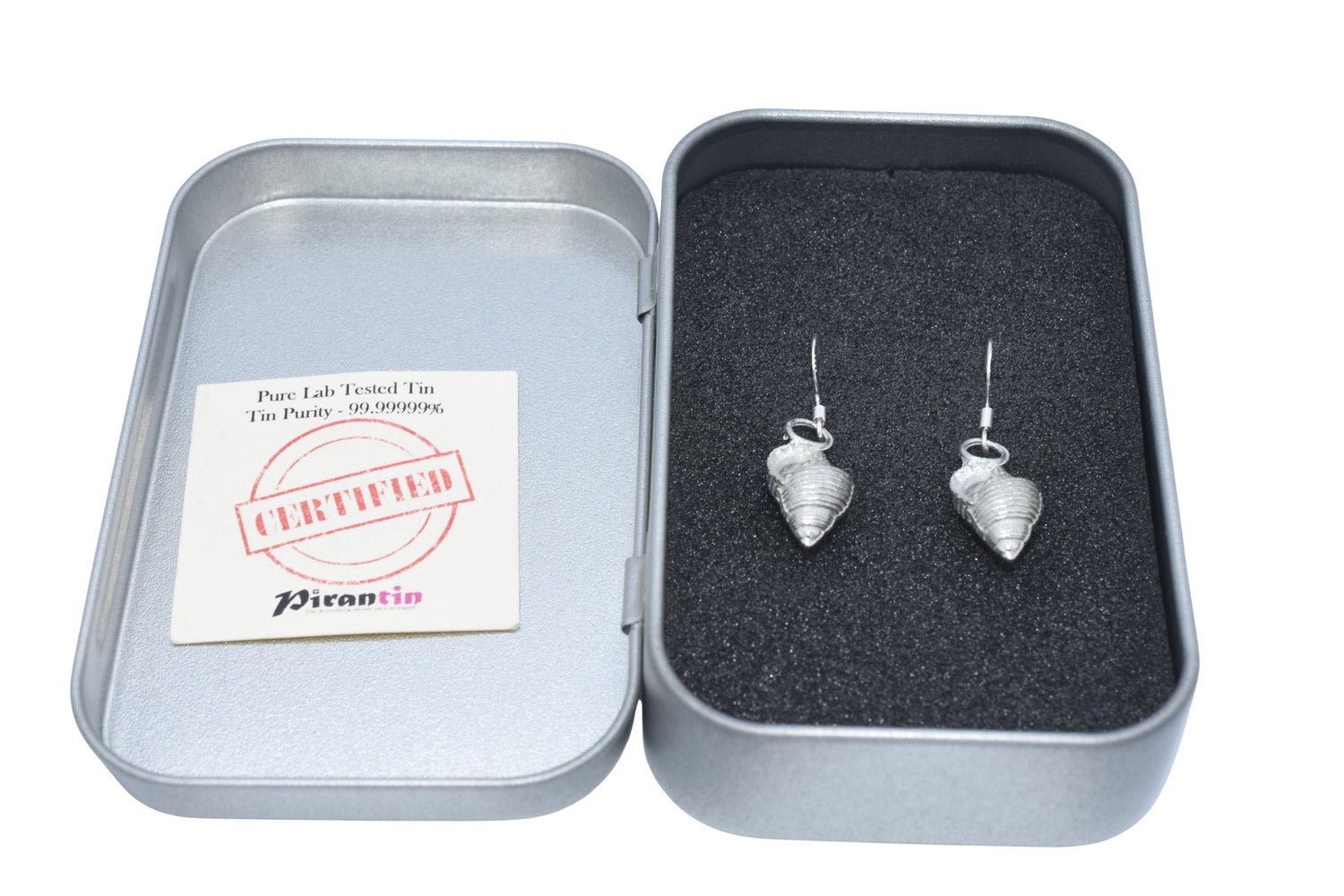 Seashell Tin Earrings