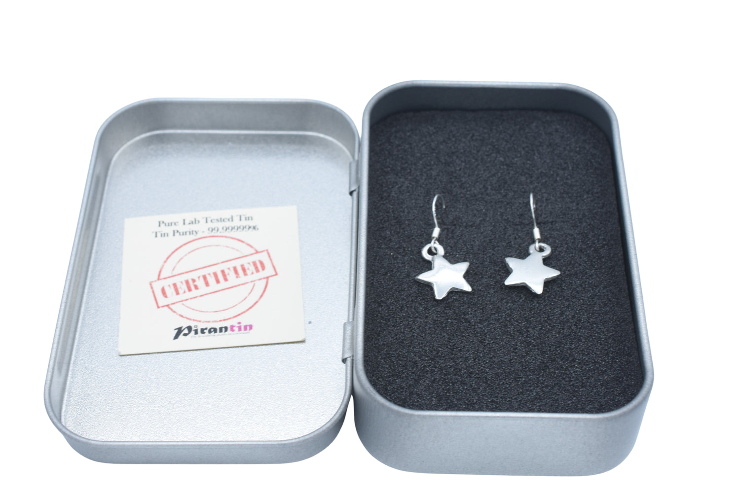 Star Tin Earrings