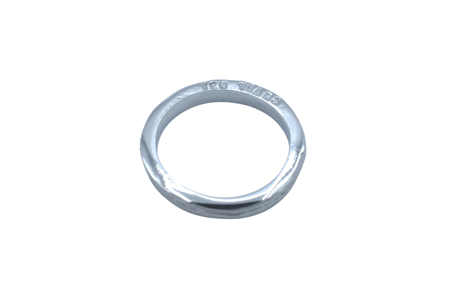 Ten Year Tin Ladies 3mm Ring