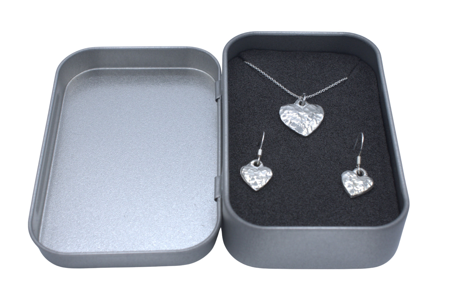 Tin Beaten Heart Matching Set