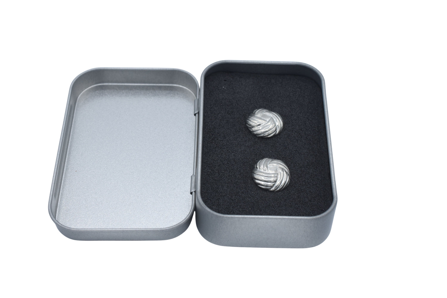 Tin Celtic Knot Cufflinks 10th Anniversary Gift for Him