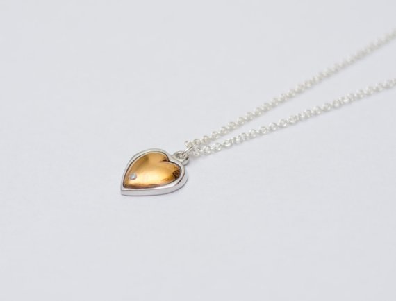 Tin & Copper Diamond Necklace