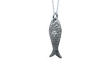 Tin Fish Pendant Necklace