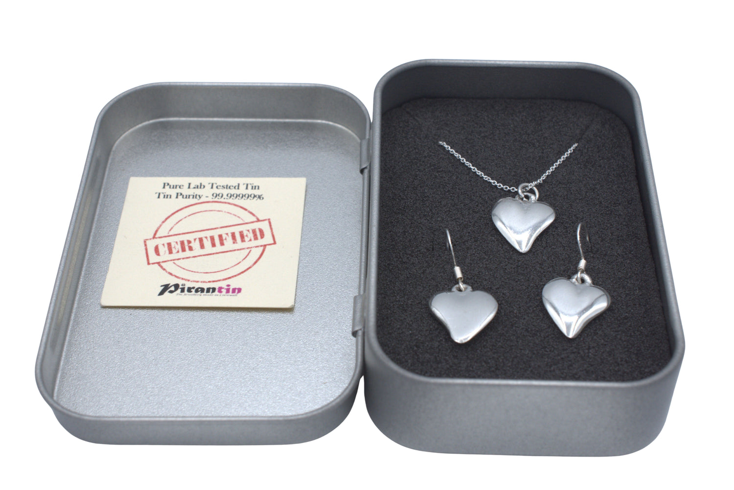 Tin Off Shape Heart Matching Set