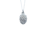 Tin Pinecone Pendant Necklace
