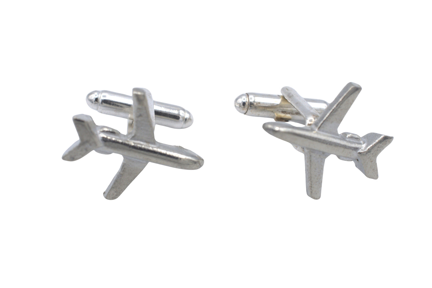 Tin Plane Cufflinks - flying into your 10th Wedding anniversary
