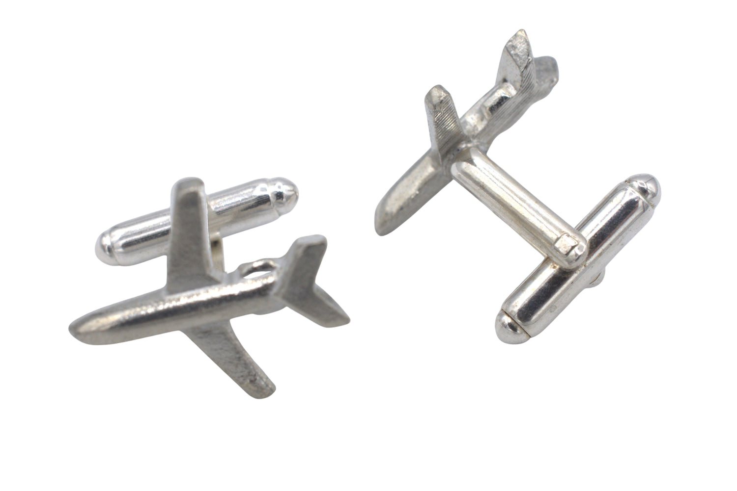 Tin Plane Cufflinks - flying into your 10th Wedding anniversary