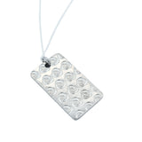 Tin Rose Pendant Necklace
