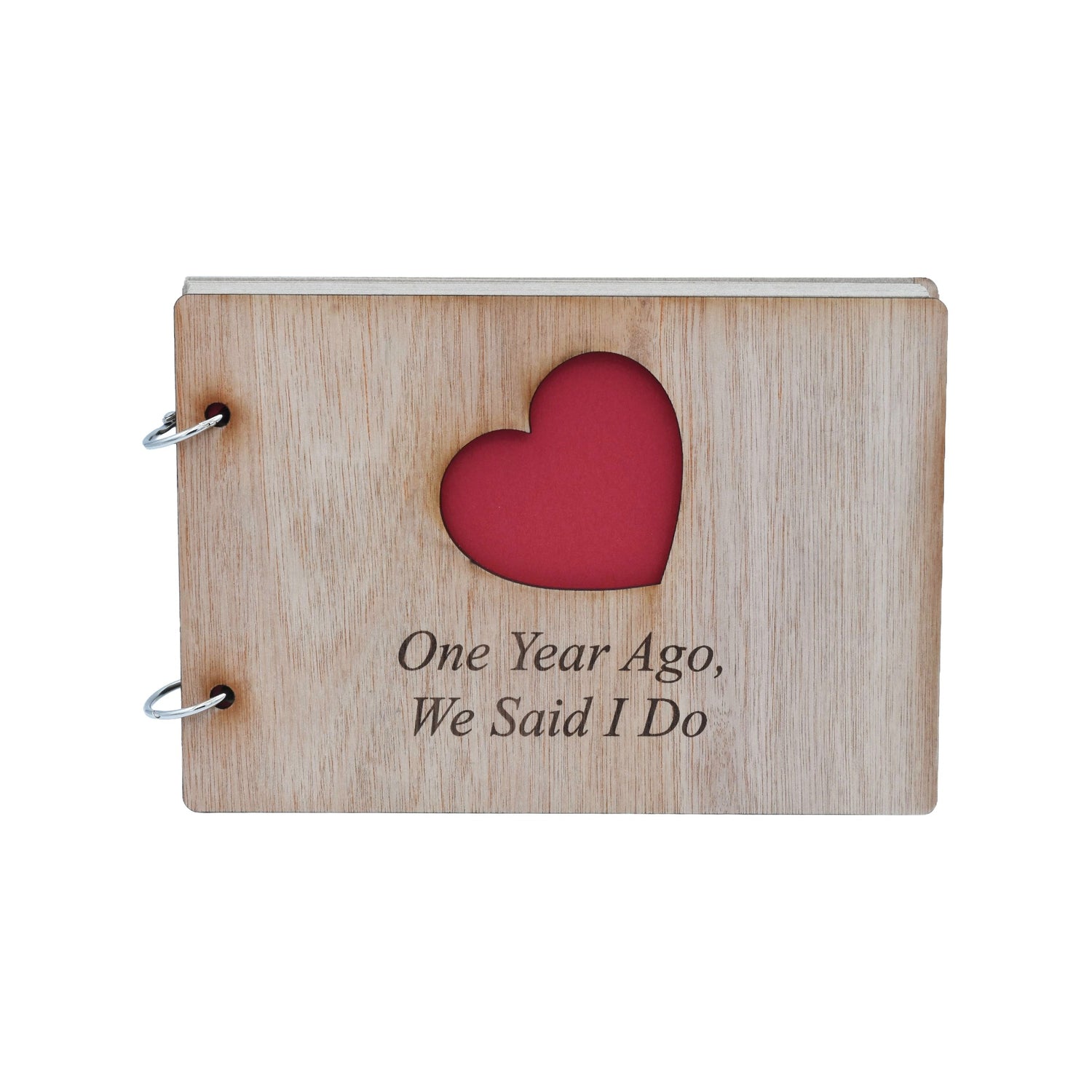 Choice of 1-50 Years *Your Year* Ago We Said I Do - Anniversary Scrapbook