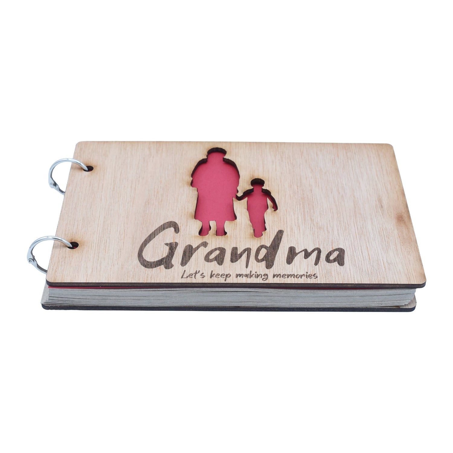 Grandma Let's Keep Making Memories-  Grandma and Grandson - Scrapbook, Photo album or Notebook. Mothers day or Birthday Gifts.