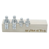 We Made A Family  - Tin Sculpture Figurines 10th Anniversary Decoration