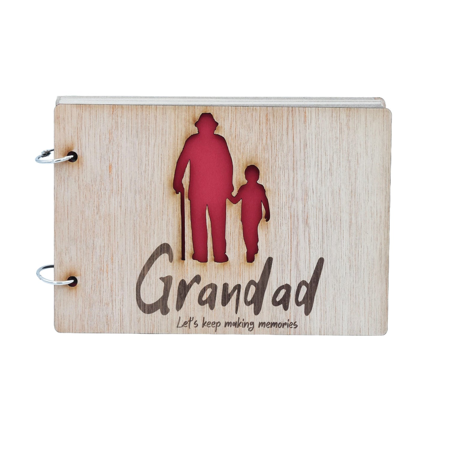 Grandad Let's Keep Making Memories-  Grandad and Grandson - Scrapbook, Photo album or Notebook. Fathers day or Birthday Gifts.