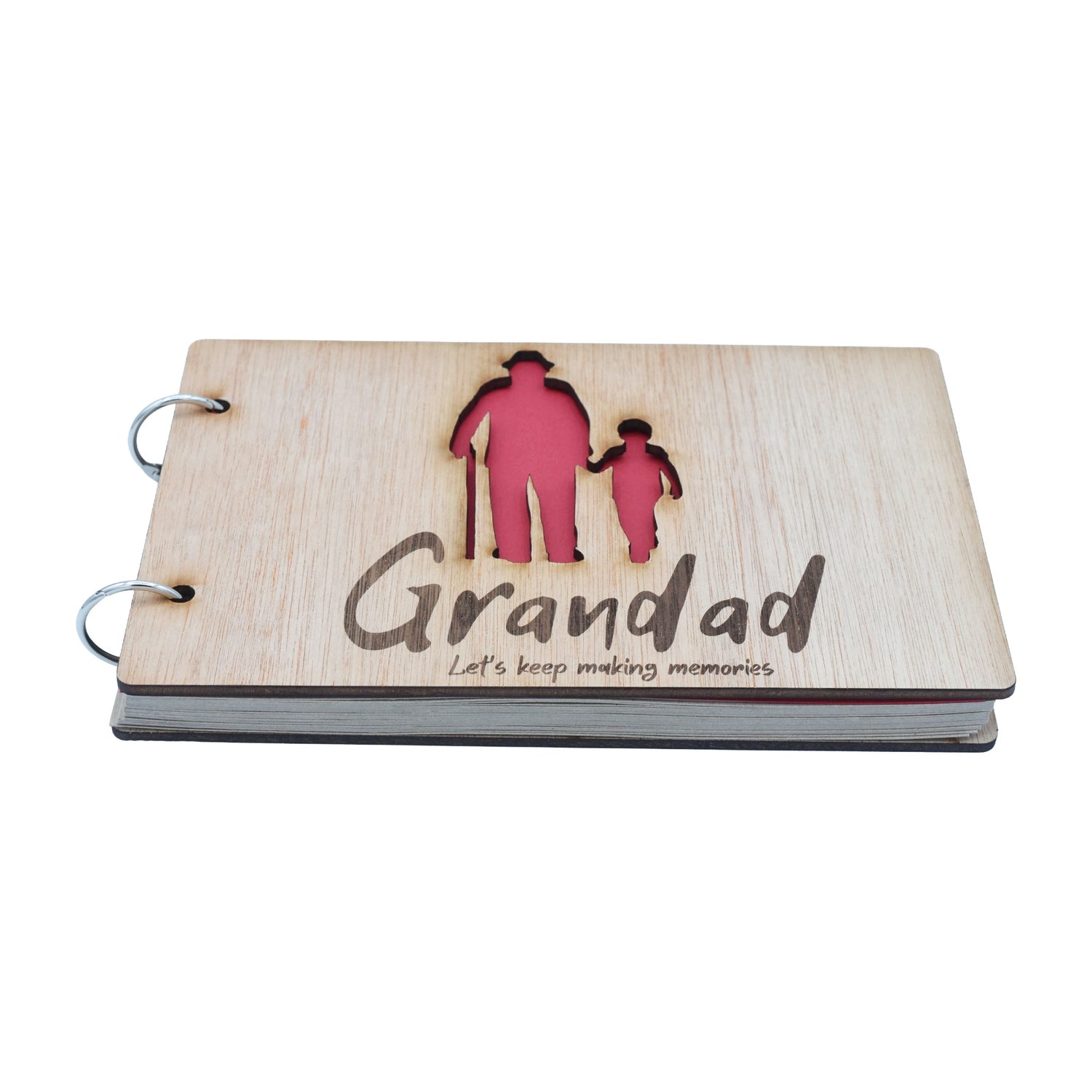 Grandad Let's Keep Making Memories-  Grandad and Grandson - Scrapbook, Photo album or Notebook. Fathers day or Birthday Gifts.